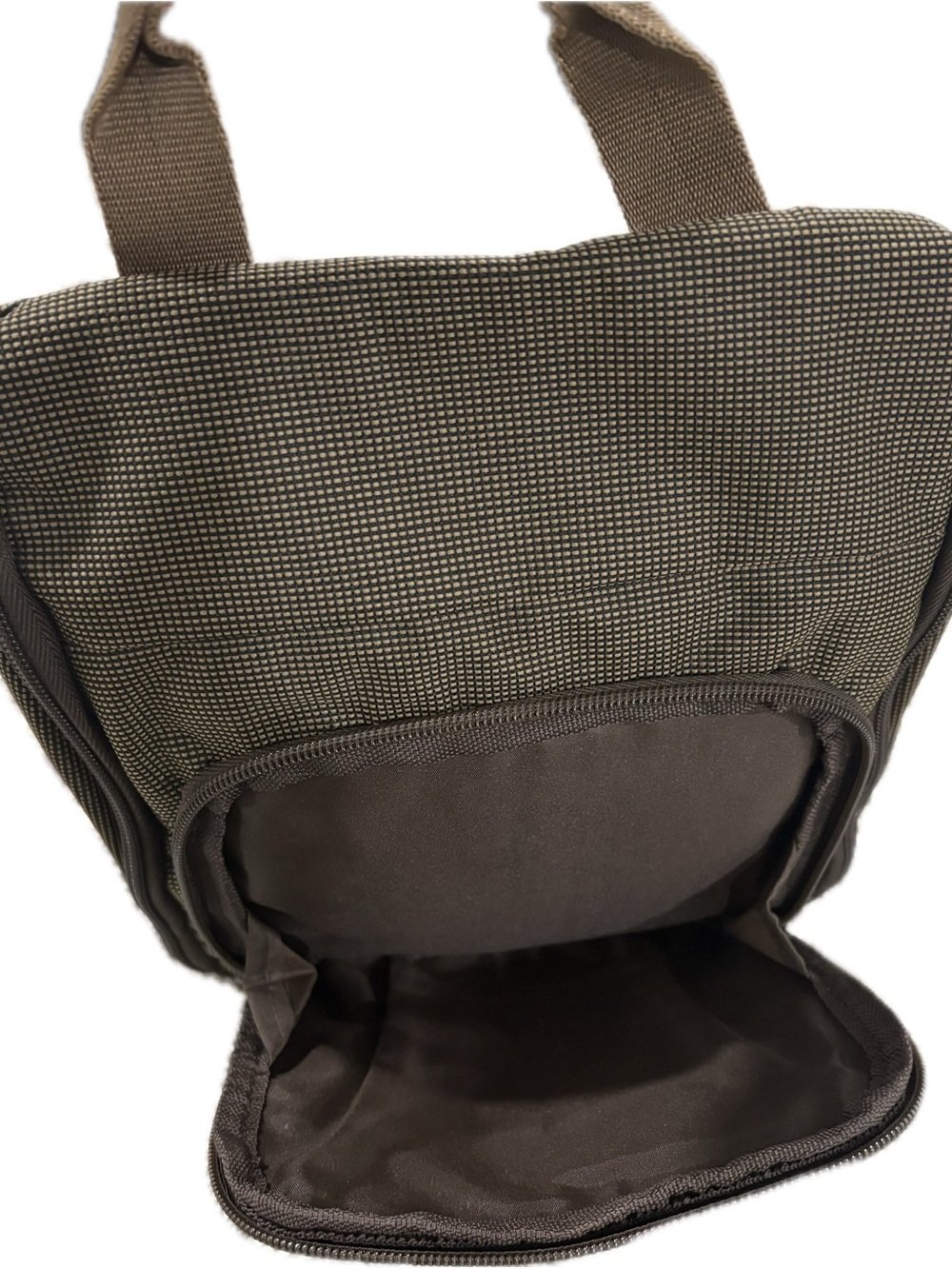 Eddie Bauer Hanging Travel Toiletry Kit/Bag | Unisex | Olive Tan Woven Nylon - Picture 5 of 6